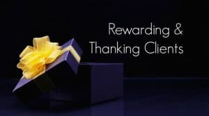 Thanking clients