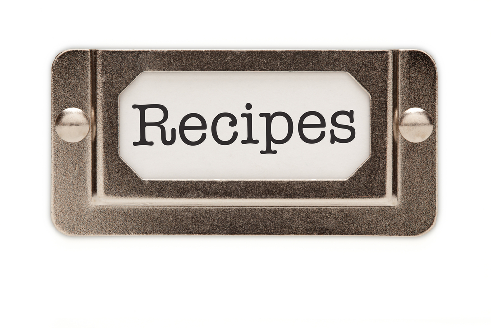 How to organise recipes