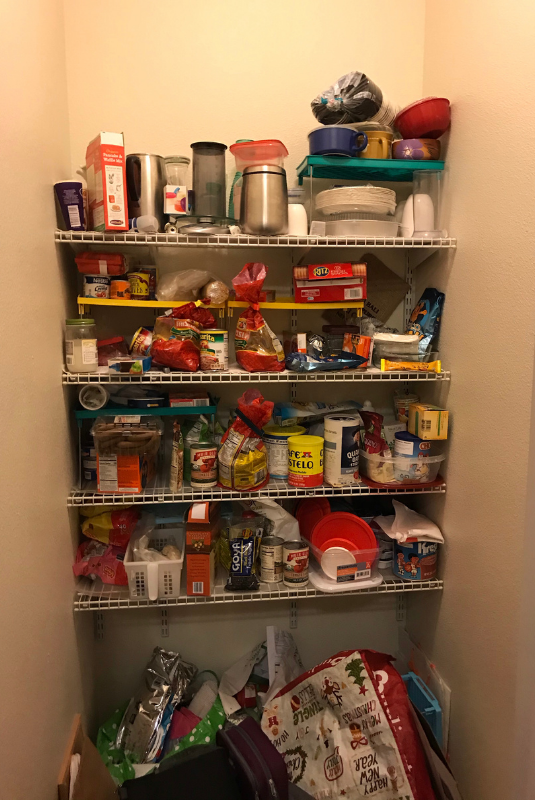 not so picture-perfect pantry